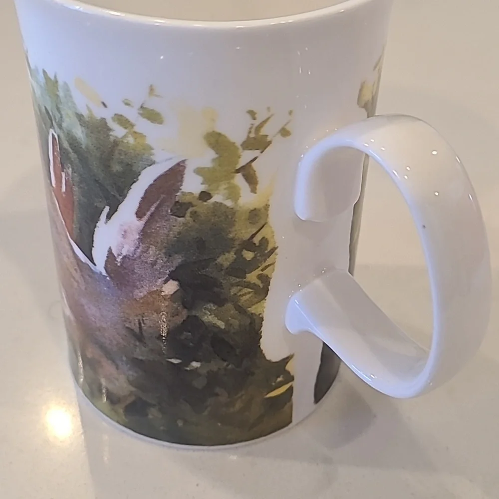 Dunoon Made in England Rooster Farm Fine Bone China Mug